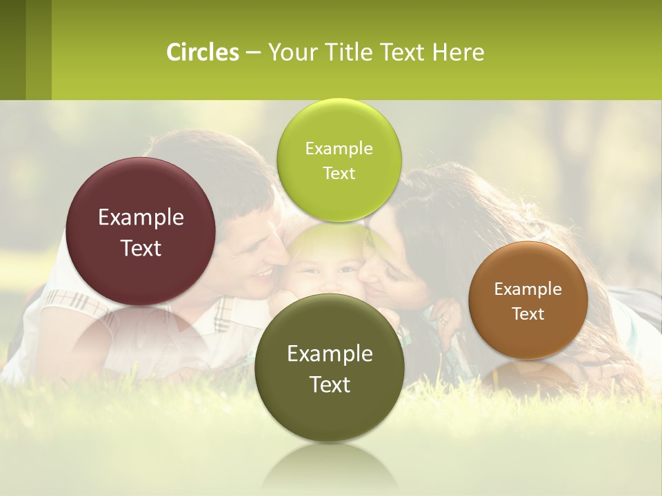 A Family Laying On The Grass In A Park PowerPoint Template