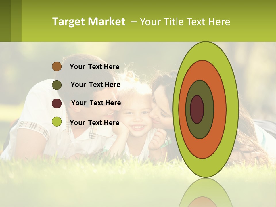 A Family Laying On The Grass In A Park PowerPoint Template