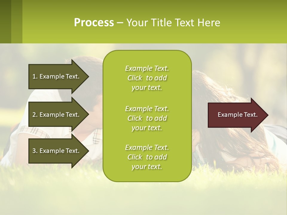A Family Laying On The Grass In A Park PowerPoint Template