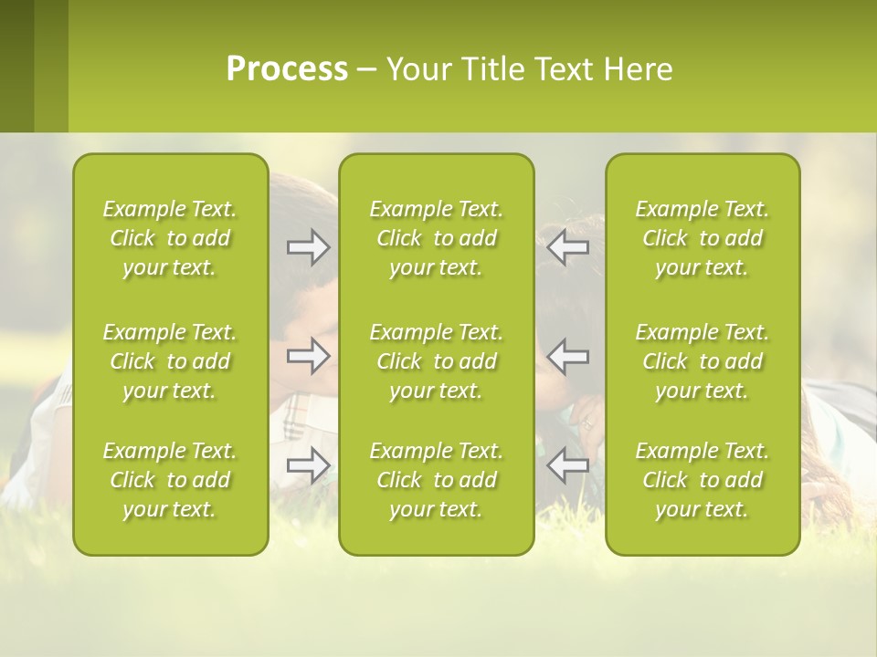A Family Laying On The Grass In A Park PowerPoint Template