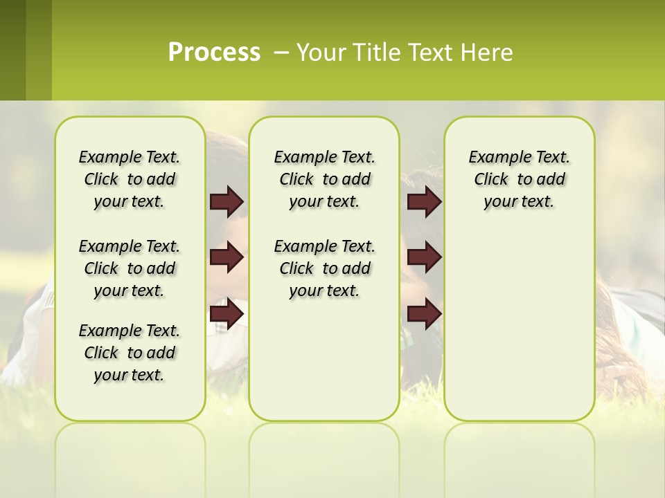 A Family Laying On The Grass In A Park PowerPoint Template