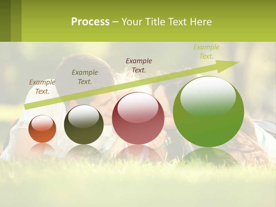 A Family Laying On The Grass In A Park PowerPoint Template