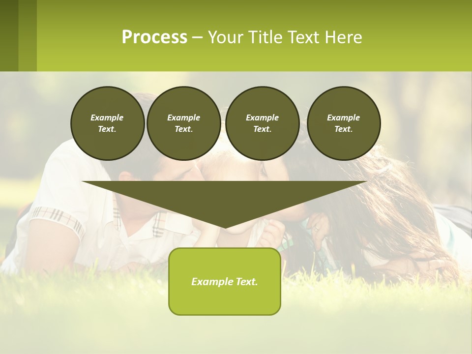A Family Laying On The Grass In A Park PowerPoint Template