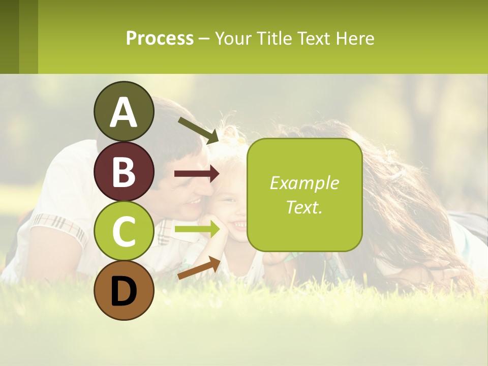 A Family Laying On The Grass In A Park PowerPoint Template