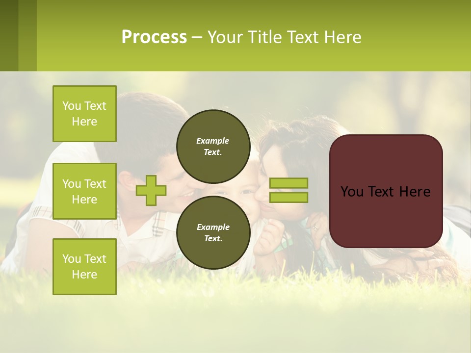 A Family Laying On The Grass In A Park PowerPoint Template