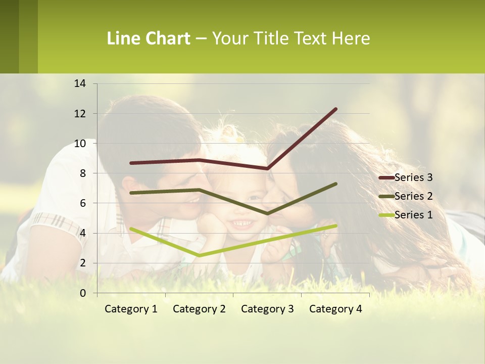 A Family Laying On The Grass In A Park PowerPoint Template