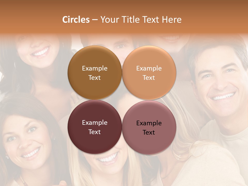 A Group Of People Are Smiling For The Camera PowerPoint Template