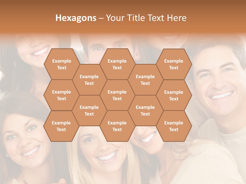 A Group Of People Are Smiling For The Camera PowerPoint Template