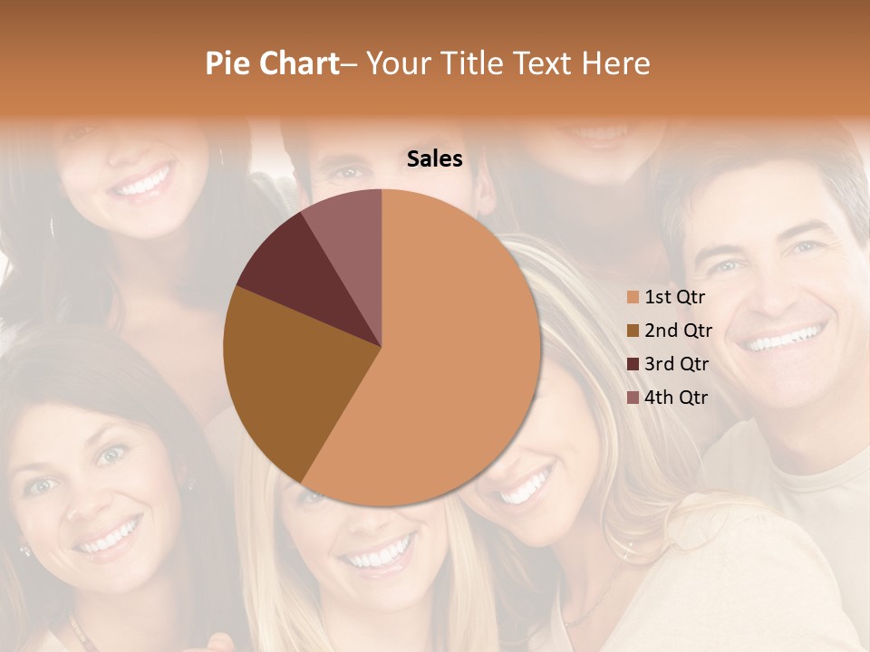 A Group Of People Are Smiling For The Camera PowerPoint Template