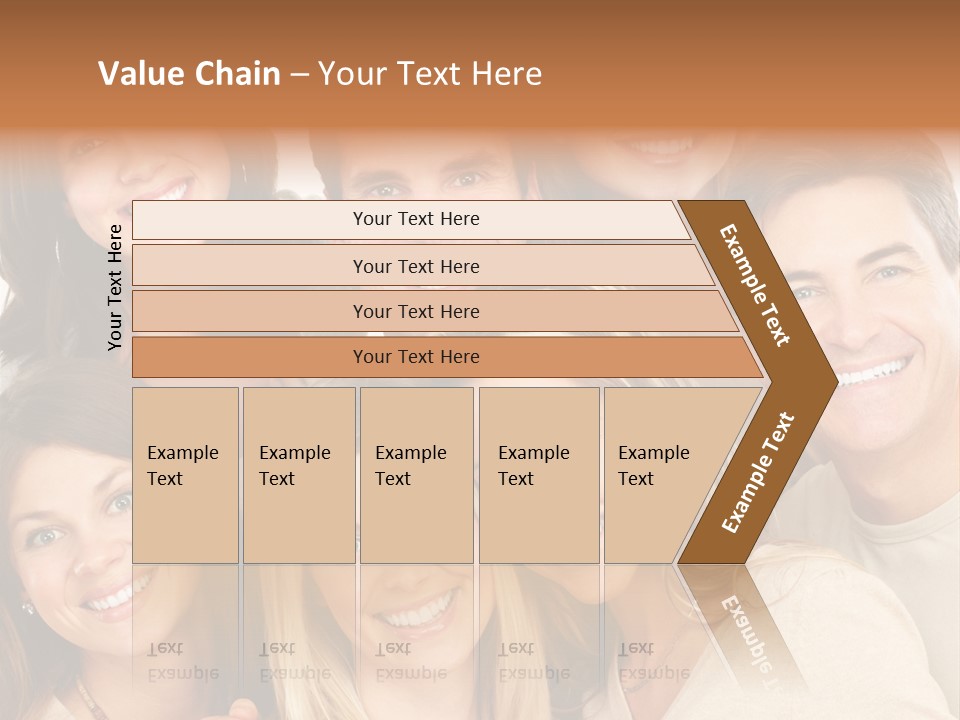 A Group Of People Are Smiling For The Camera PowerPoint Template