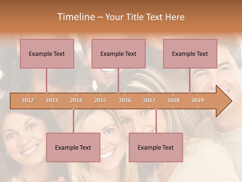 A Group Of People Are Smiling For The Camera PowerPoint Template