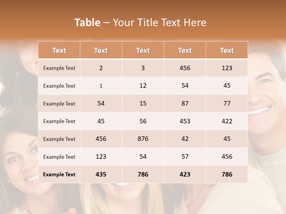 A Group Of People Are Smiling For The Camera PowerPoint Template