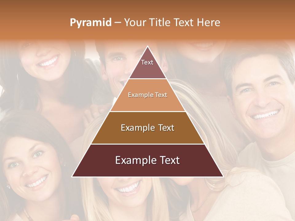 A Group Of People Are Smiling For The Camera PowerPoint Template