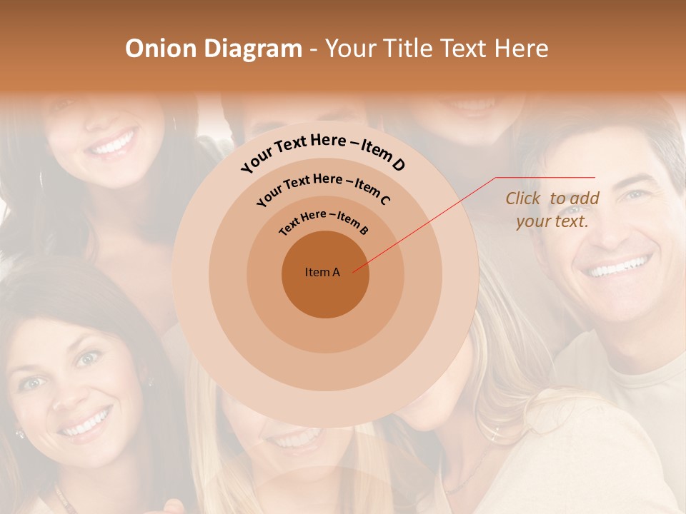 A Group Of People Are Smiling For The Camera PowerPoint Template