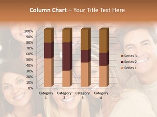 A Group Of People Are Smiling For The Camera PowerPoint Template