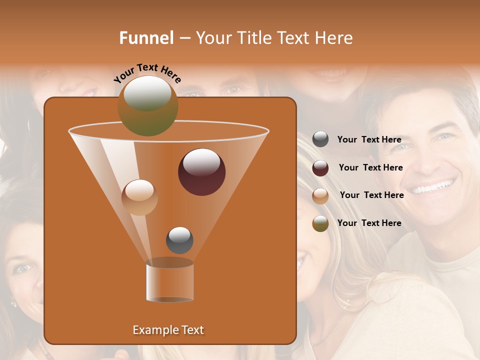 A Group Of People Are Smiling For The Camera PowerPoint Template