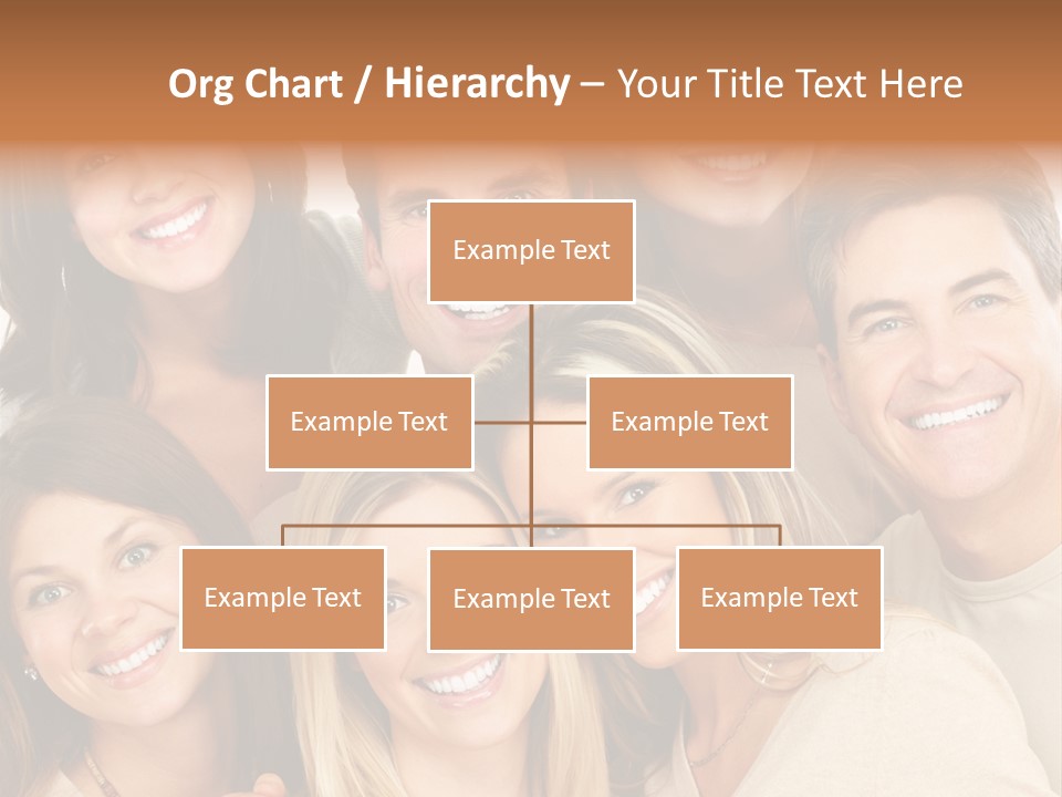 A Group Of People Are Smiling For The Camera PowerPoint Template