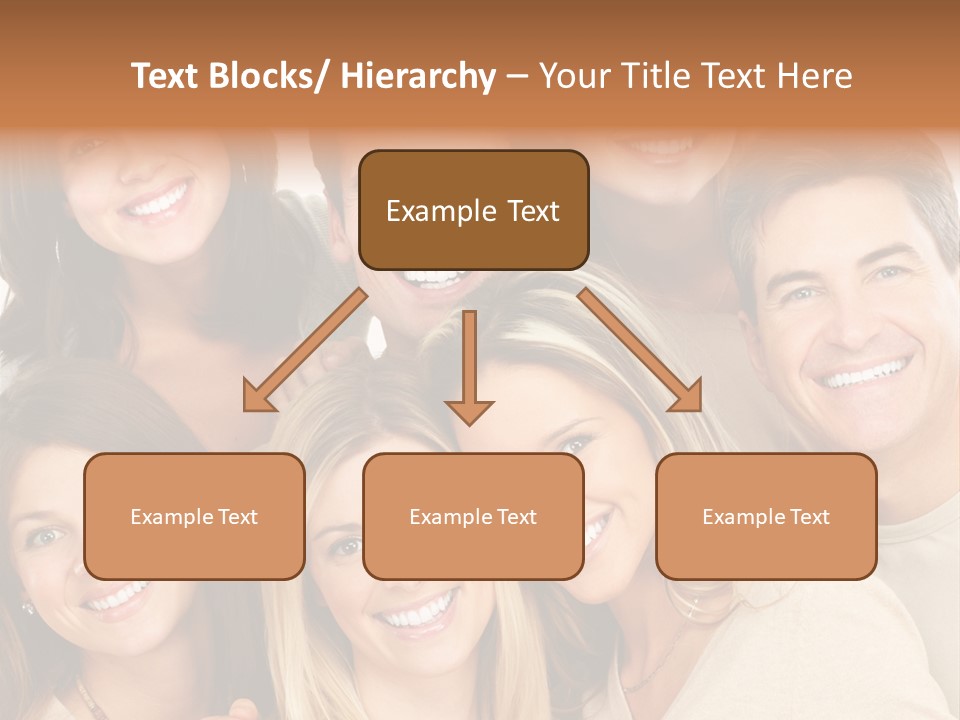 A Group Of People Are Smiling For The Camera PowerPoint Template