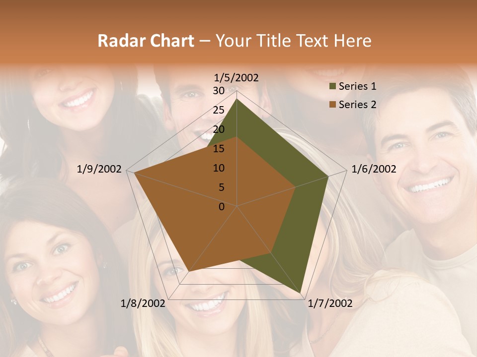 A Group Of People Are Smiling For The Camera PowerPoint Template