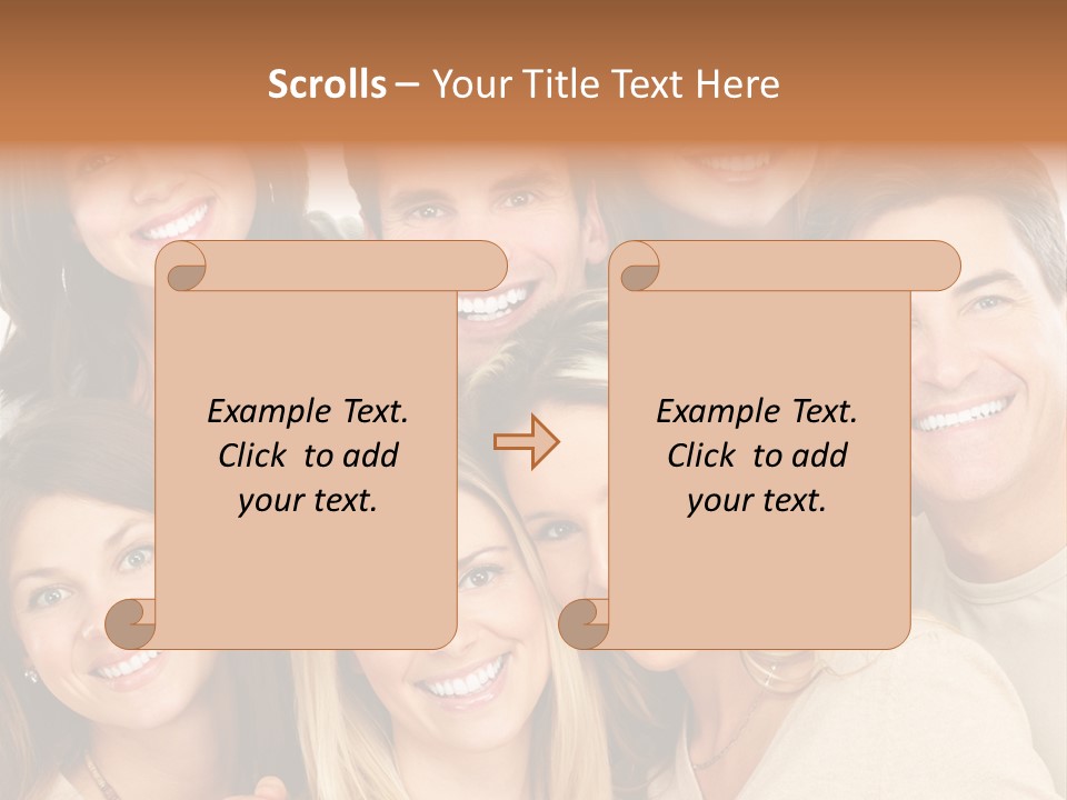 A Group Of People Are Smiling For The Camera PowerPoint Template