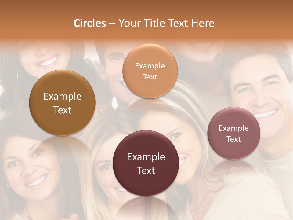 A Group Of People Are Smiling For The Camera PowerPoint Template