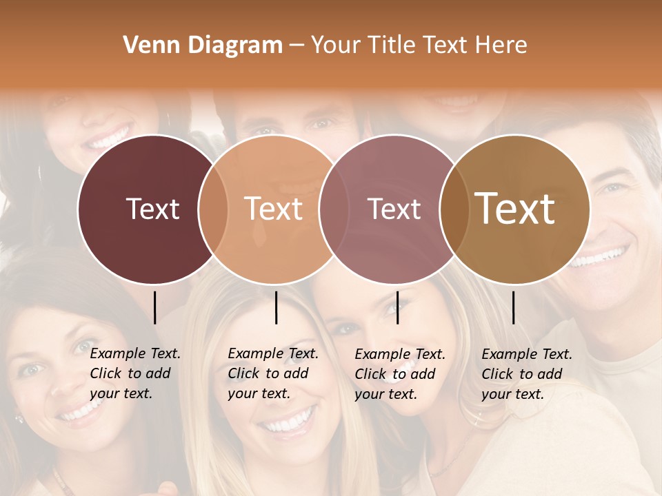 A Group Of People Are Smiling For The Camera PowerPoint Template