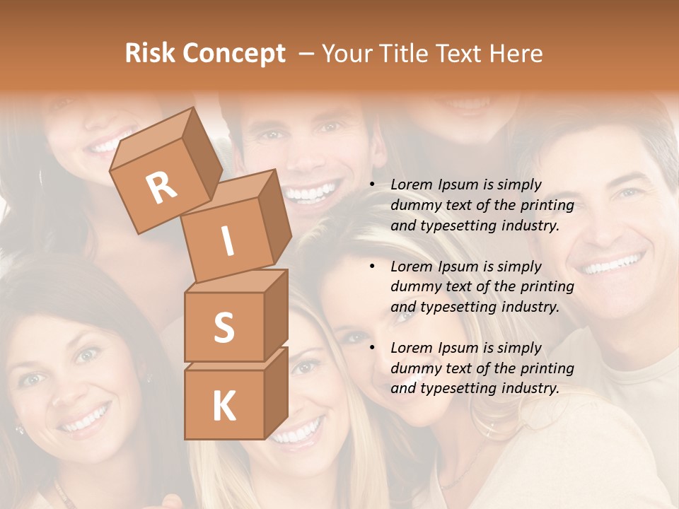 A Group Of People Are Smiling For The Camera PowerPoint Template