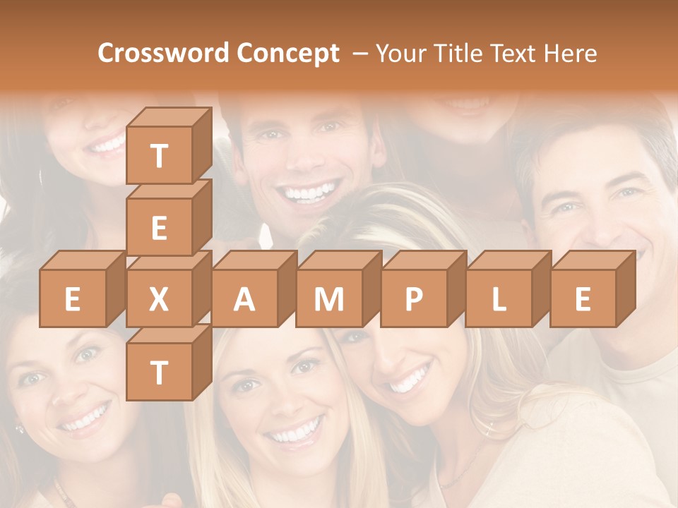 A Group Of People Are Smiling For The Camera PowerPoint Template