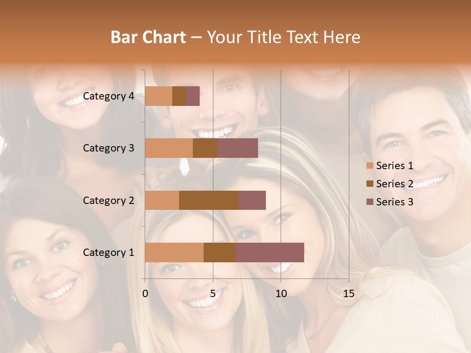 A Group Of People Are Smiling For The Camera PowerPoint Template