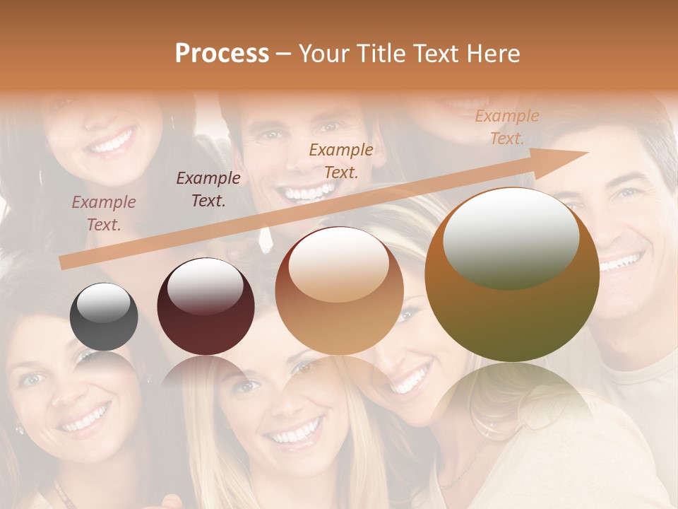 A Group Of People Are Smiling For The Camera PowerPoint Template