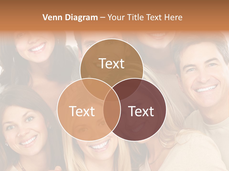 A Group Of People Are Smiling For The Camera PowerPoint Template