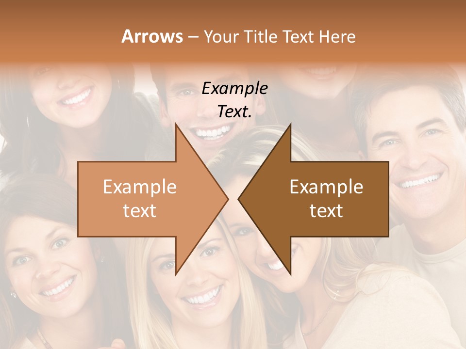 A Group Of People Are Smiling For The Camera PowerPoint Template