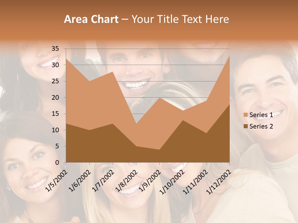 A Group Of People Are Smiling For The Camera PowerPoint Template