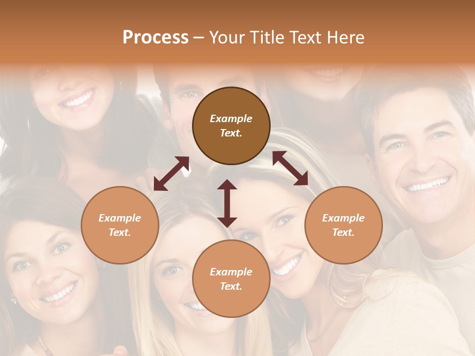 A Group Of People Are Smiling For The Camera PowerPoint Template