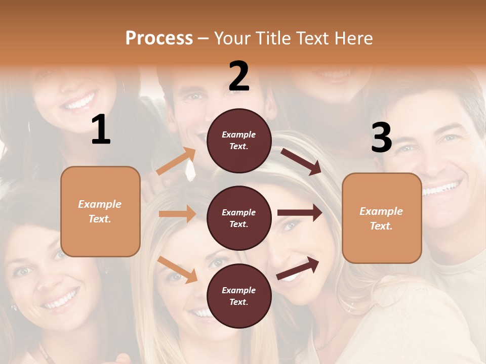 A Group Of People Are Smiling For The Camera PowerPoint Template
