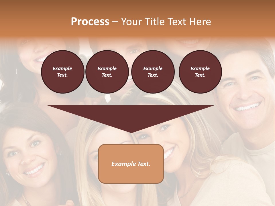 A Group Of People Are Smiling For The Camera PowerPoint Template