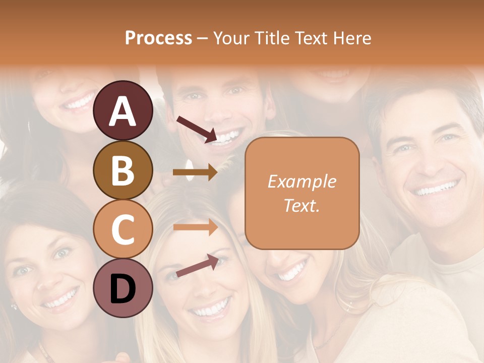 A Group Of People Are Smiling For The Camera PowerPoint Template