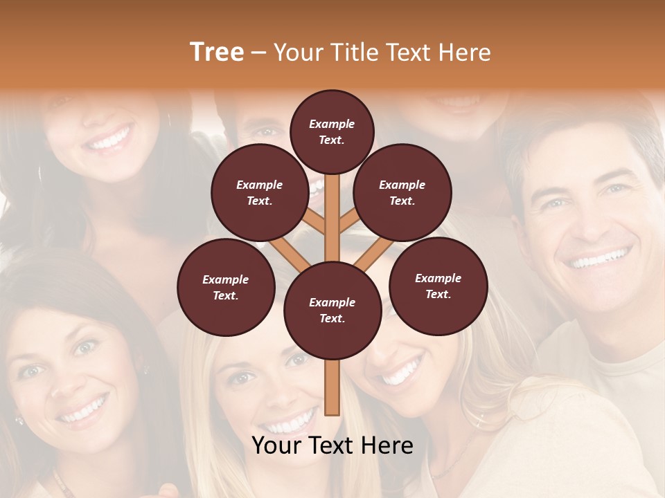 A Group Of People Are Smiling For The Camera PowerPoint Template