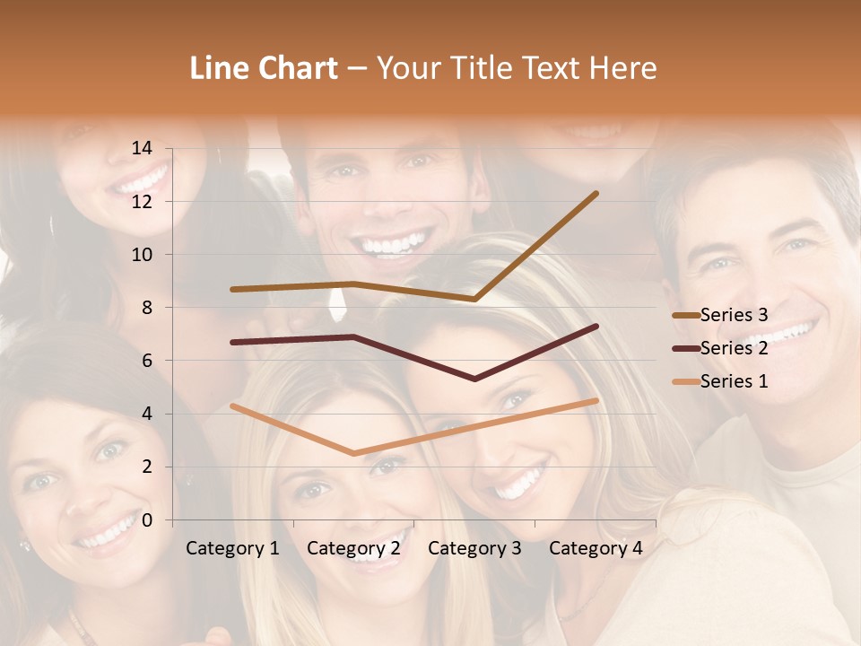 A Group Of People Are Smiling For The Camera PowerPoint Template
