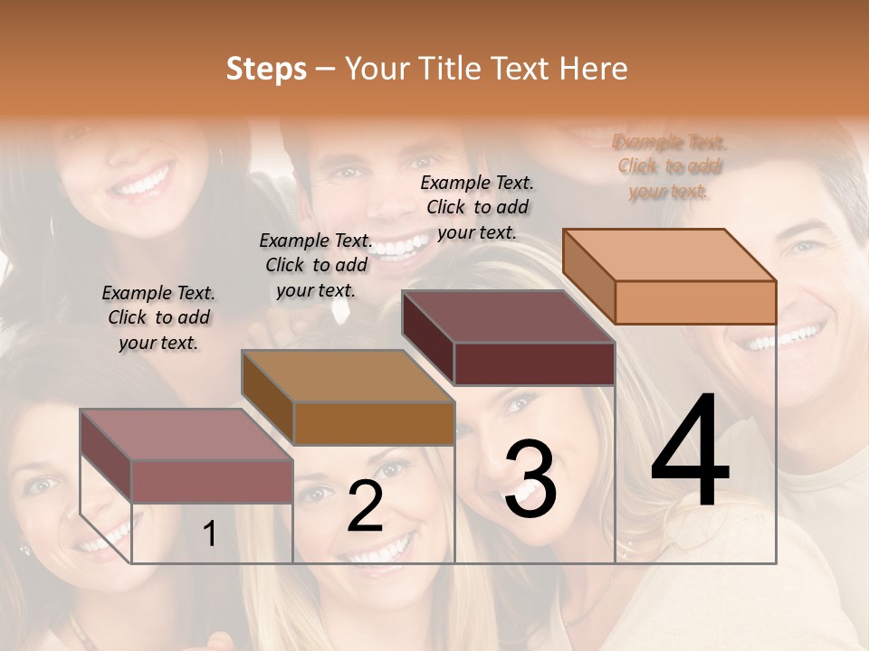 A Group Of People Are Smiling For The Camera PowerPoint Template