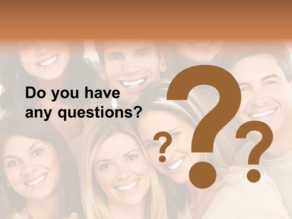 A Group Of People Are Smiling For The Camera PowerPoint Template