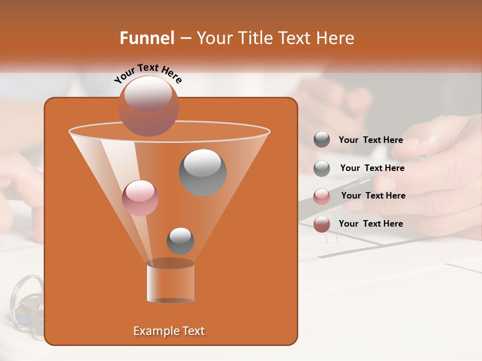 A Group Of People Sitting Around A Table With Keys PowerPoint Template