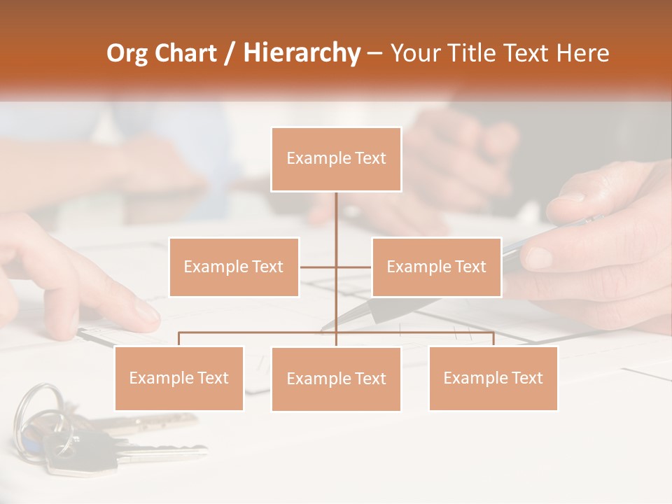 A Group Of People Sitting Around A Table With Keys PowerPoint Template