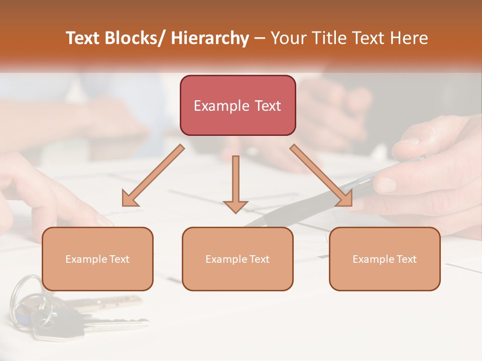 A Group Of People Sitting Around A Table With Keys PowerPoint Template