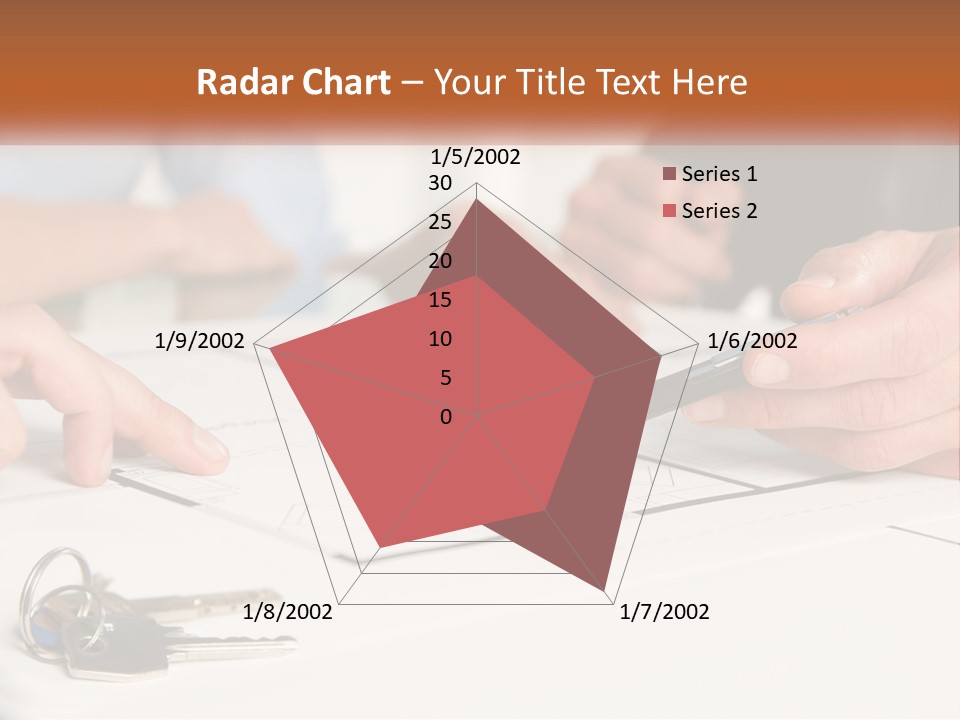A Group Of People Sitting Around A Table With Keys PowerPoint Template