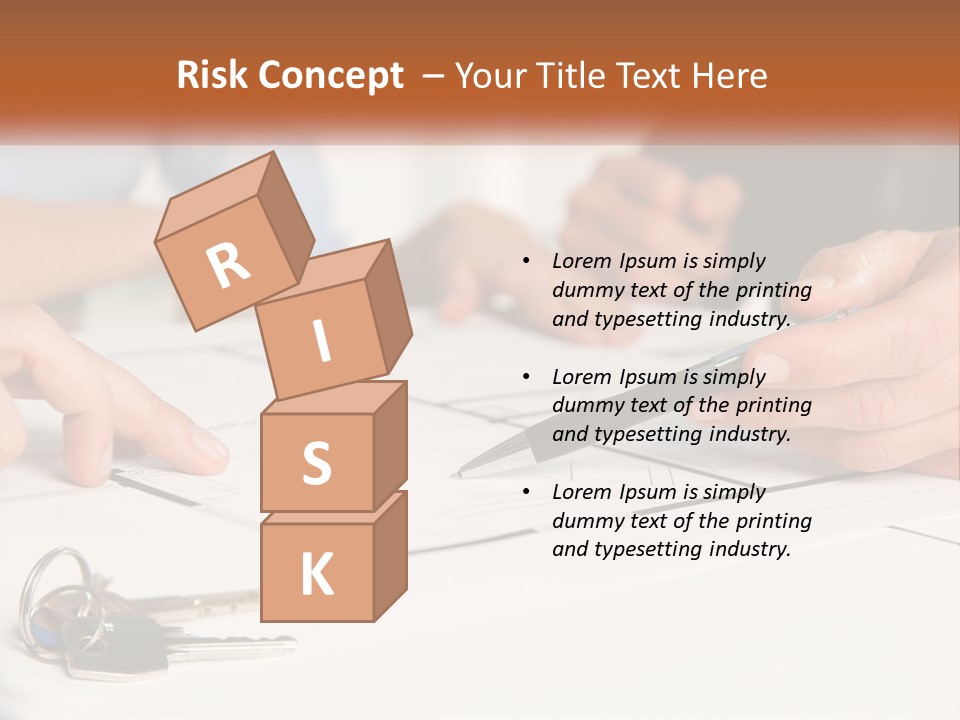 A Group Of People Sitting Around A Table With Keys PowerPoint Template