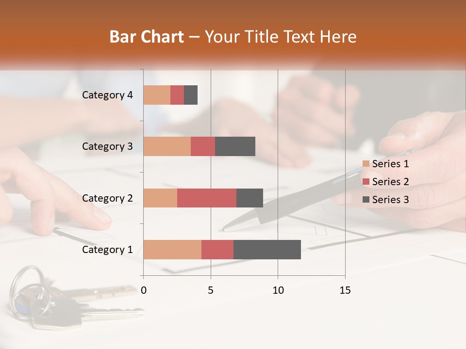 A Group Of People Sitting Around A Table With Keys PowerPoint Template