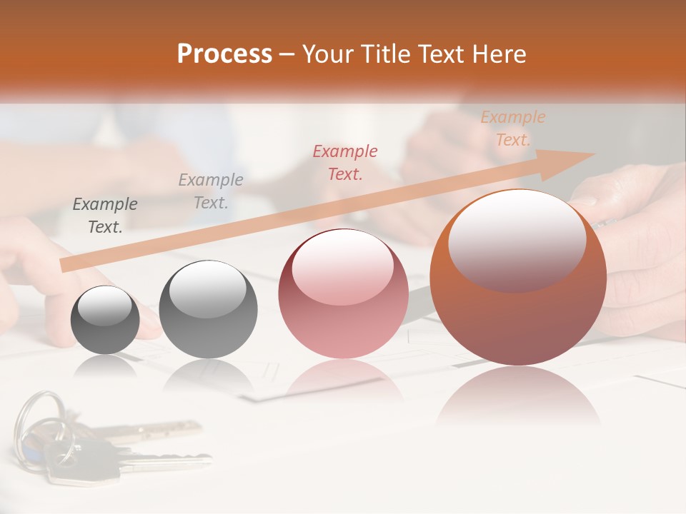 A Group Of People Sitting Around A Table With Keys PowerPoint Template