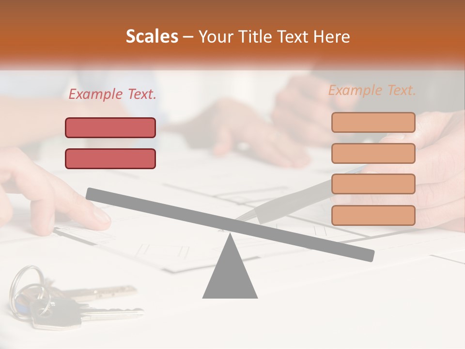 A Group Of People Sitting Around A Table With Keys PowerPoint Template