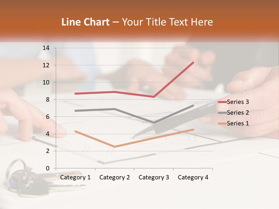 A Group Of People Sitting Around A Table With Keys PowerPoint Template